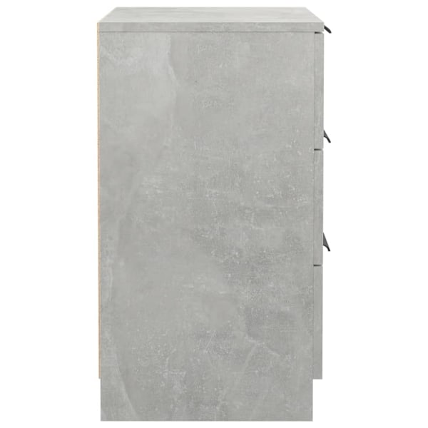 vidaXL Sängbord 2 st betonggrå 40x36x65 cm Grå