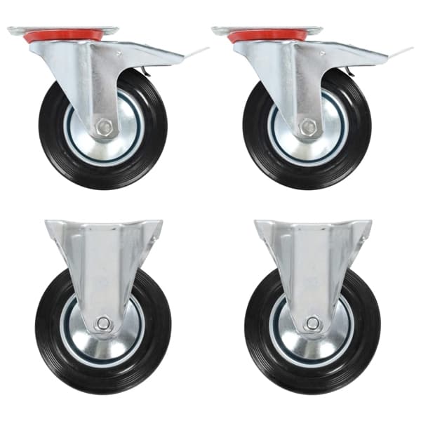 vidaXL Hjul 4 st 160 mm