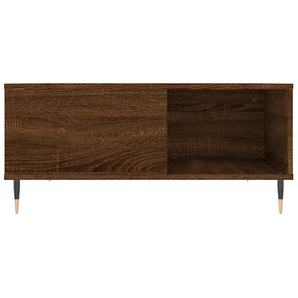 vidaXL Soffbord brun ek 80x80x36,5 cm konstruerat trä Brun
