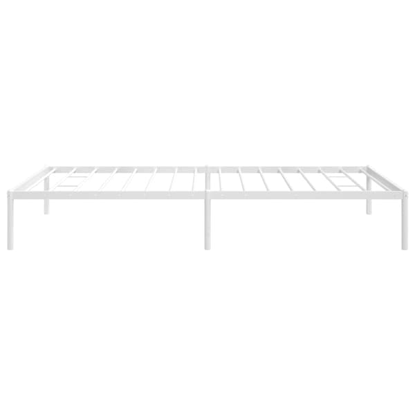 vidaXL Sängram metall vit 107x203 cm Vit