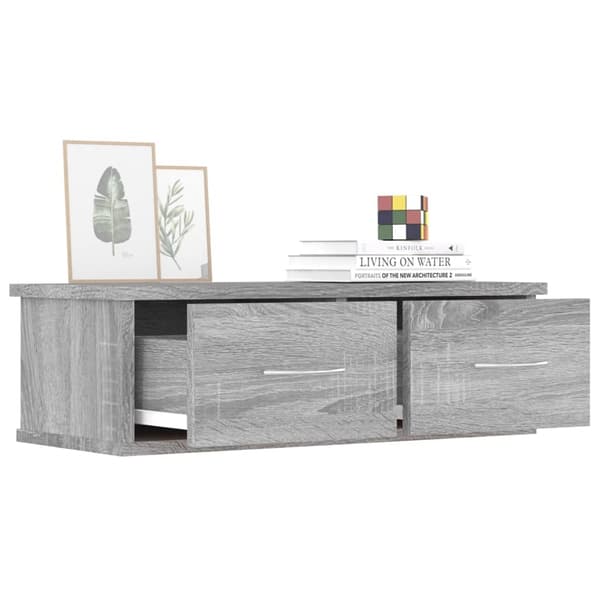 vidaXL Väggskåp grå sonoma 60x26x18,5 cm konstruerat trä Grå