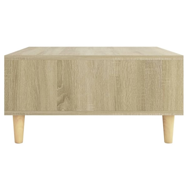 vidaXL Soffbord sonoma-ek 60x60x30 cm konstruerat trä Brun