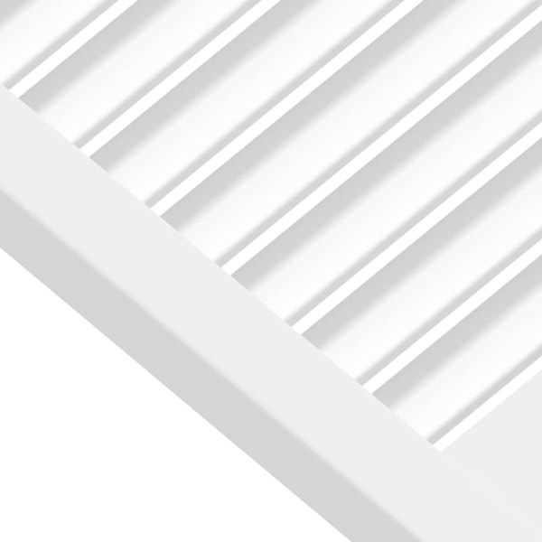 vidaXL Skåpluckor lamelldesign 2 st vit 39,5x59,4 cm massiv furu Vit