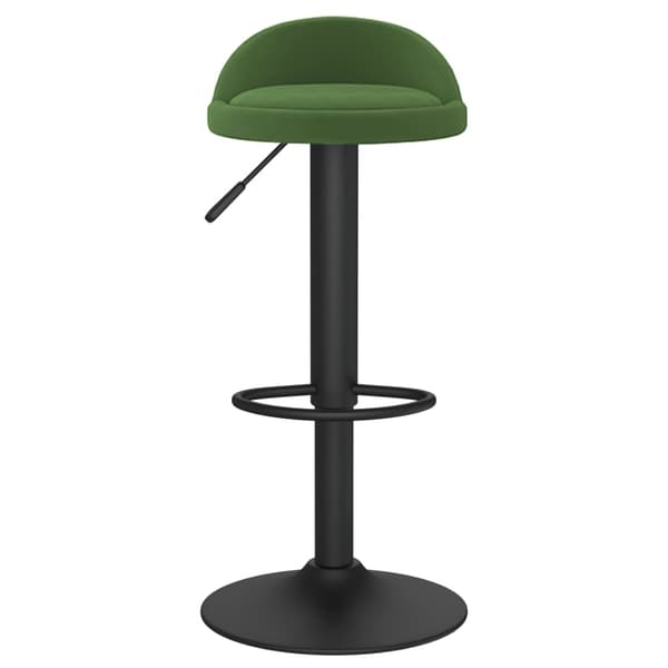 vidaXL Barstol mörkgrön sammet Grön