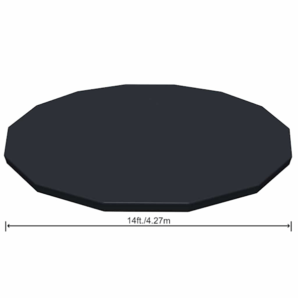 Bestway Poolöverdrag Flowclear 427 cm Antracit