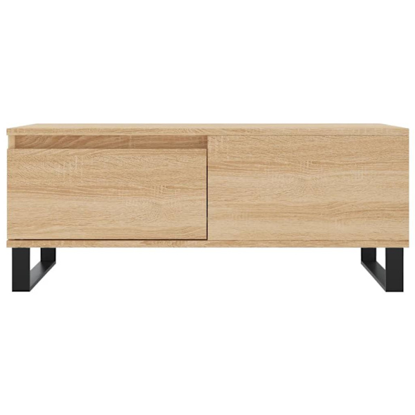 vidaXL Soffbord sonoma-ek 90x50x36,5 cm konstruerat trä Brun