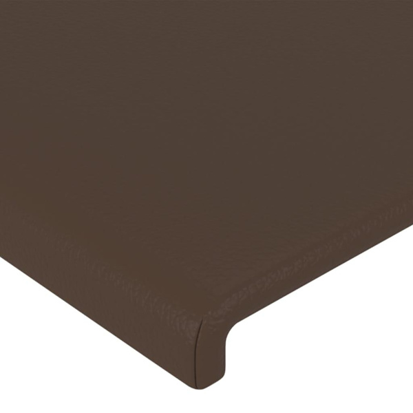 vidaXL Sänggavel brun 90x5x78/88 cm konstläder Brun