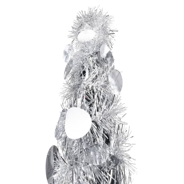 vidaXL Pop-up plastgran silver 150 cm PET Silver