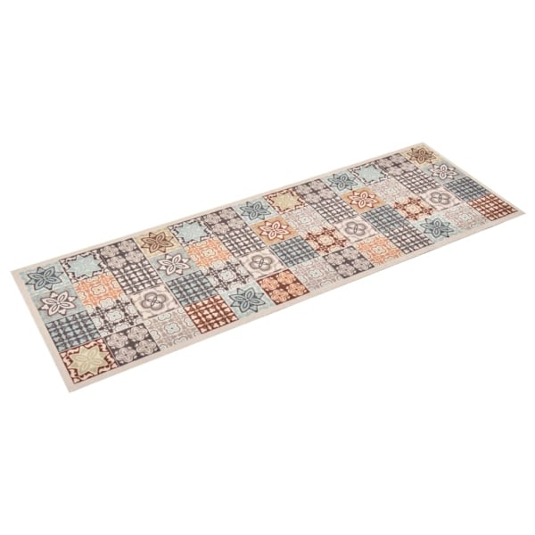 vidaXL Köksmatta maskintvättbar mosaik 60x300 cm multifärg