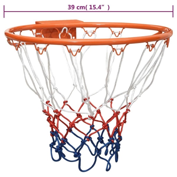 vidaXL Basketring orange 39 cm stål Orange