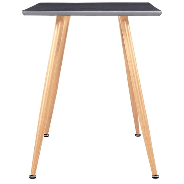 vidaXL Matbord grå och ek 120x60x74 cm MDF grå
