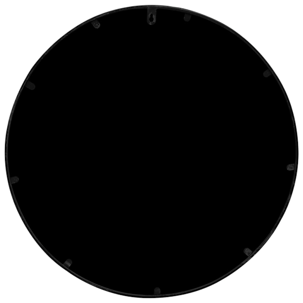 vidaXL Spegel svart 40x2,5 cm rund järn för inomhusbruk Svart