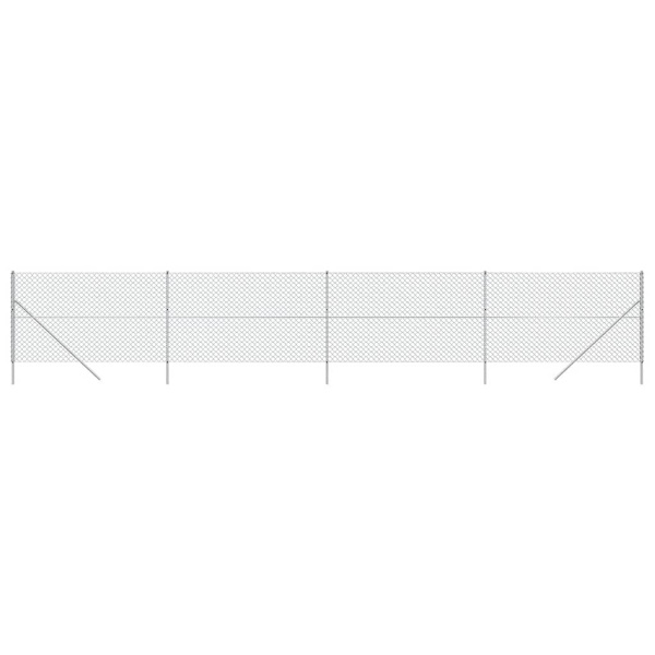 vidaXL Gunnebostängsel silver 2,2x10 m Silver