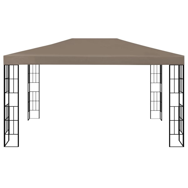 vidaXL Paviljong 4x3 m taupe Taupe