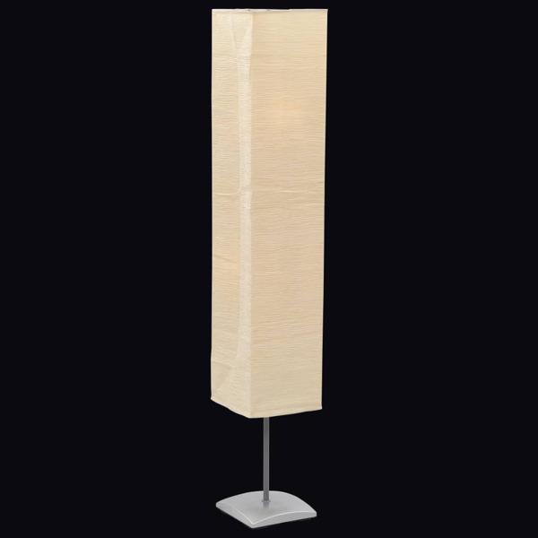 vidaXL Golvlampa med skärm av rispapper och aluminiumfot 130 cm Beige