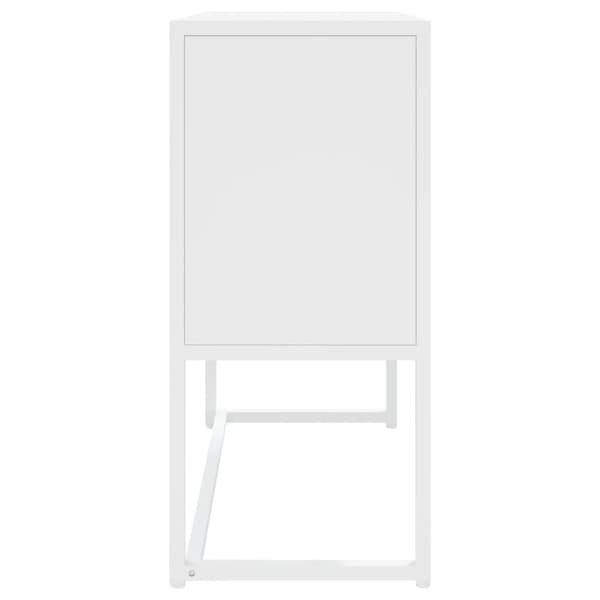 vidaXL Skänk vit 75x35x75 cm stål Vit