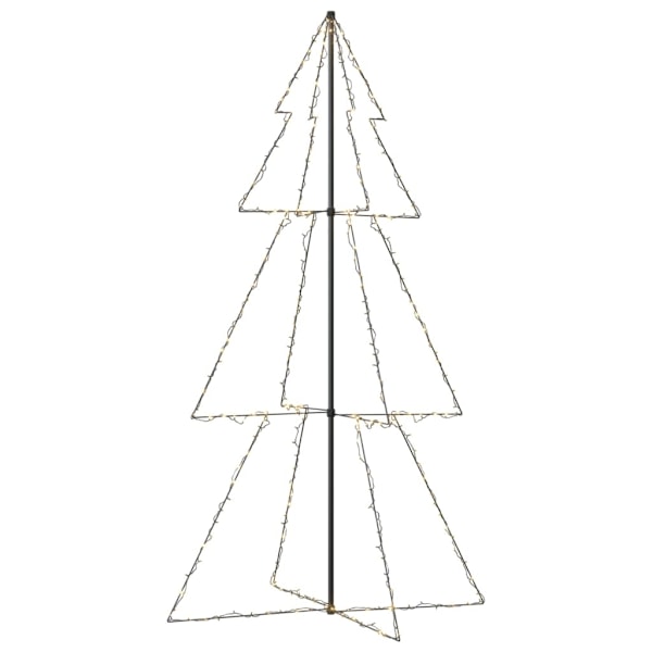 vidaXL Ljuskon för julgran 300 LED inne/ute 120x220 cm Vit