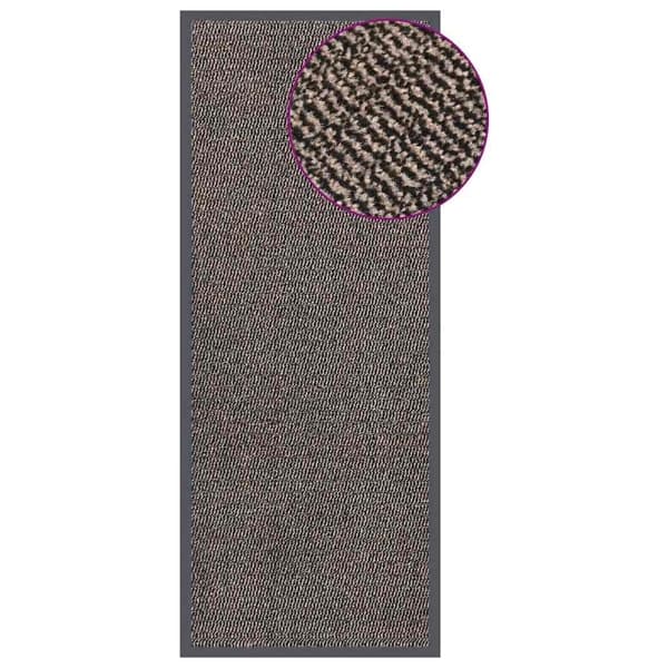 vidaXL Dörrmatta tuftad 60x150 cm mörkbrun Brun