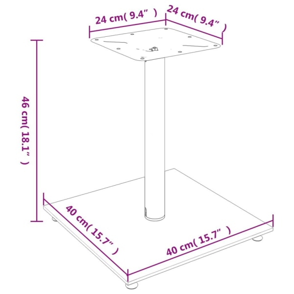 vidaXL vidaL Högtalarstativ 2 st härdat glas 3-pelardesign silver Silver