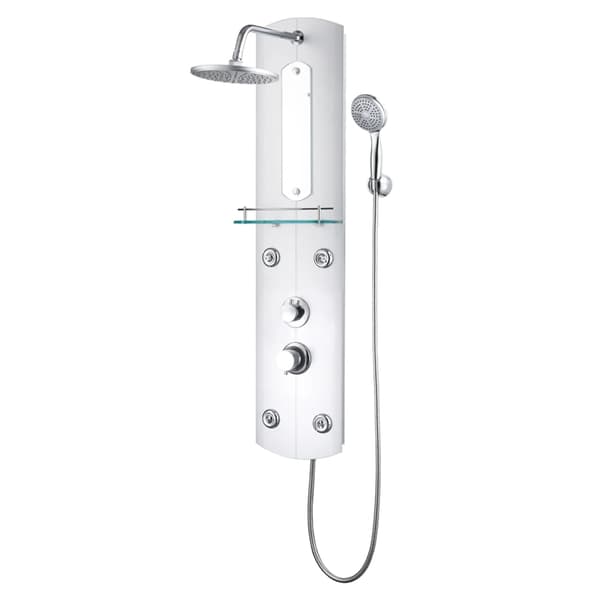 vidaXL Duschpanel 25x43x110 cm silver