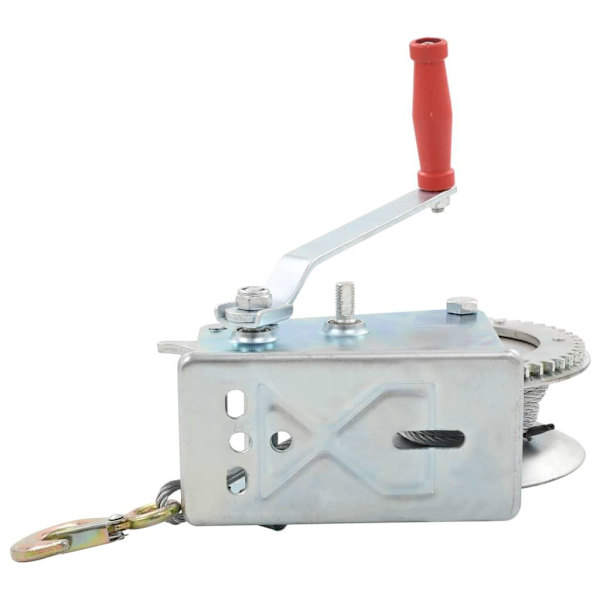 vidaXL Handvinsch 1360 kg Silver