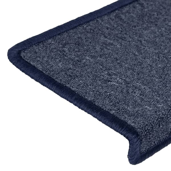 vidaXL Trappstegsmattor 15 st 65x25 cm grå och blå multifärg