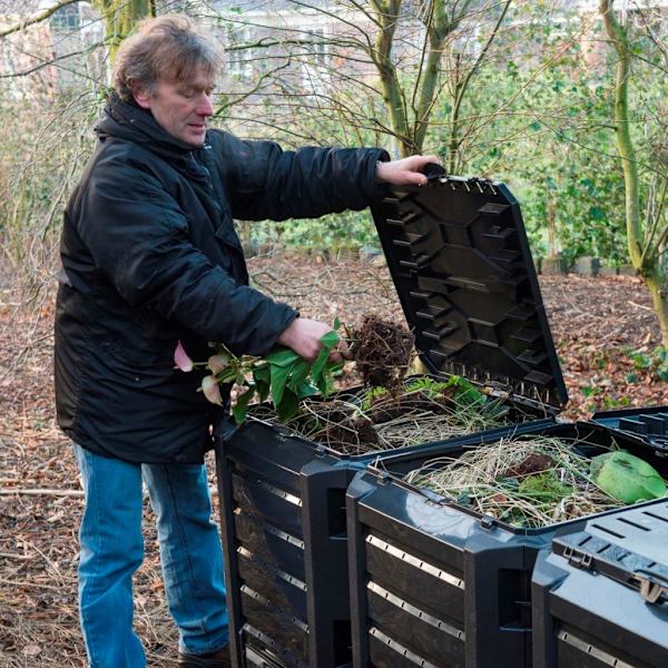 Nature Kompostlåda svart 1200 L 6071483 Svart