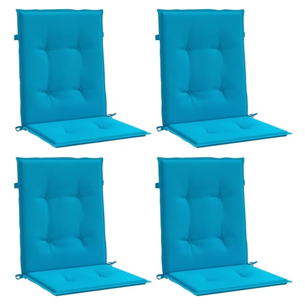 vidaXL Trädgårdsstolsdynor 4 st Oxford Tyg Blå 100 x 50 x 3 cm Blå