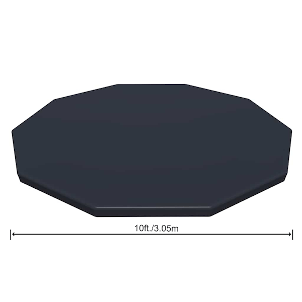 Bestway Poolöverdrag Flowclear 305 cm Antracit