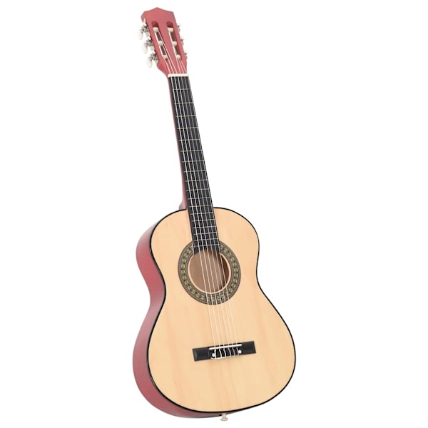 vidaXL Gitarr för barn 8 delar klassisk 1/2 34" Brun
