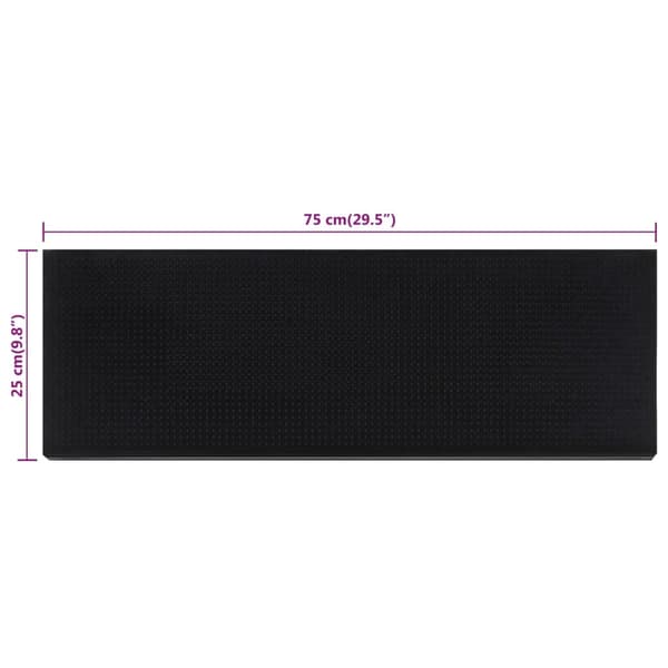 vidaXL Trappstegsmattor 10 st 25x75 cm gummi art