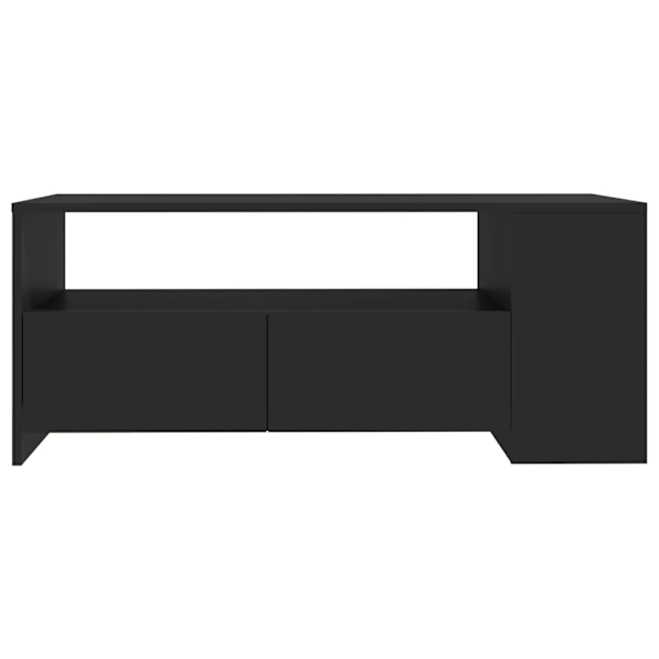 vidaXL Soffbord svart 102x55x42 cm konstruerat trä Svart