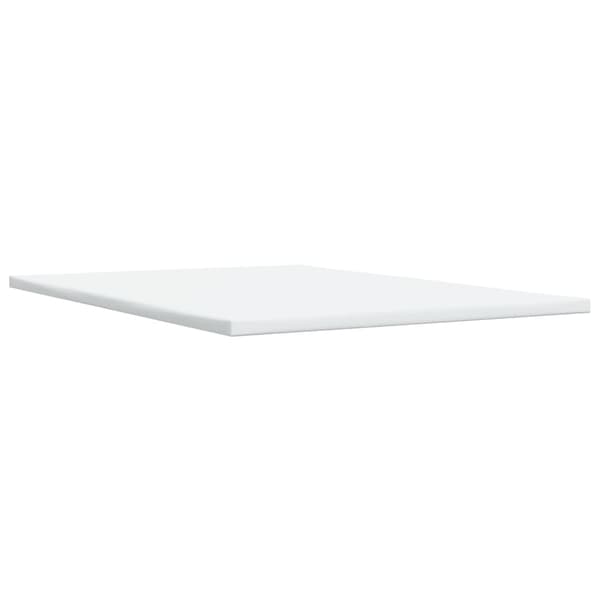 vidaXL Ramsäng med madrass vit 160x200 cm konstläder Vit