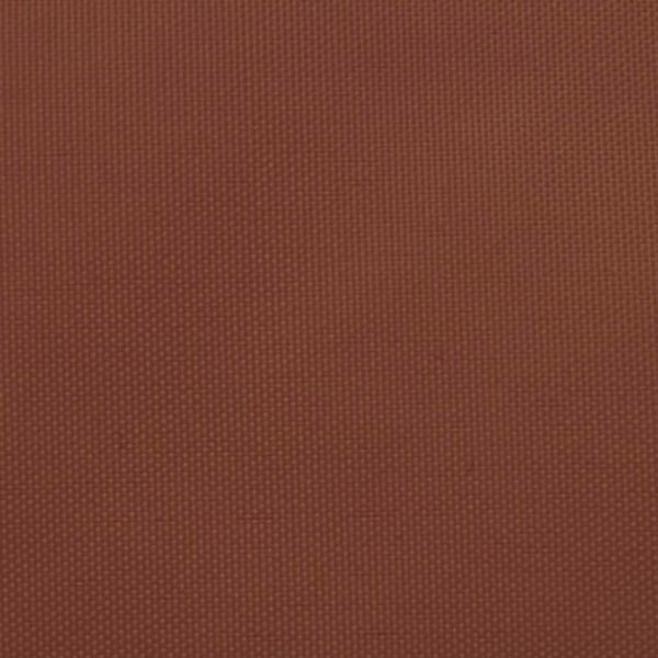 vidaXL Solsegel oxfordtyg trapets 3/4x3 m terrakotta Brun