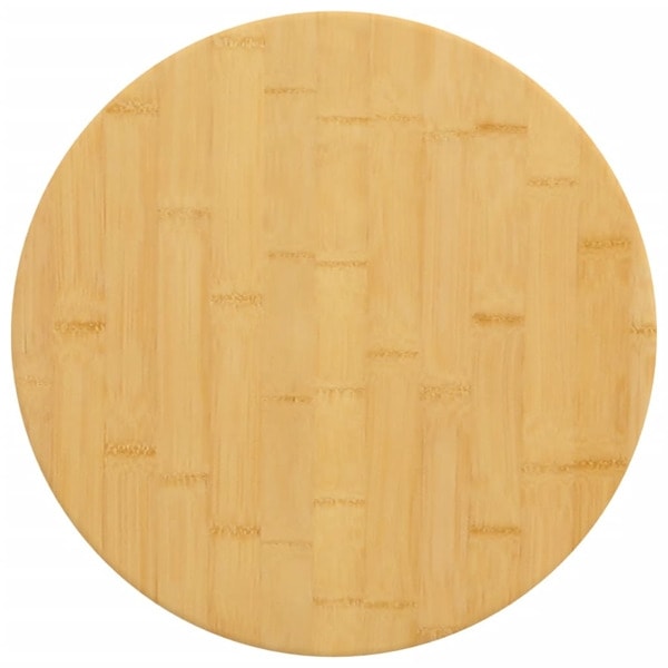 vidaXL Bordsskiva Ø50x4 cm bambu Brun