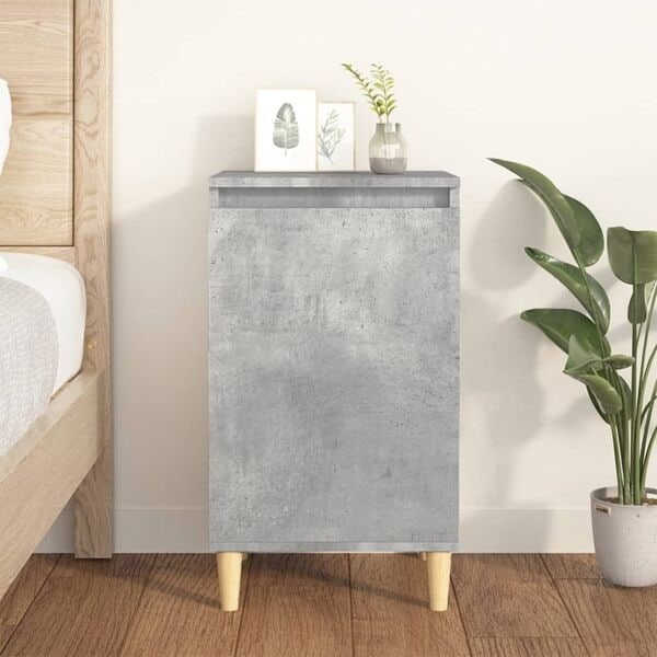 vidaXL Sängbord betonggrå 40x35x70 cm konstruerat trä Grå