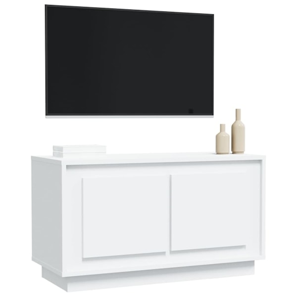 vidaXL Tv-bänk vit 80x35x45 cm konstruerat trä Vit