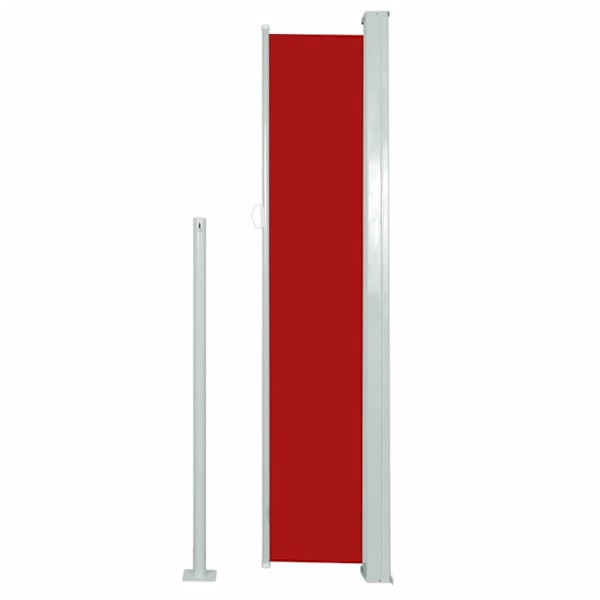 vidaXL Infällbar sidomarkis 160x300 cm röd Röd