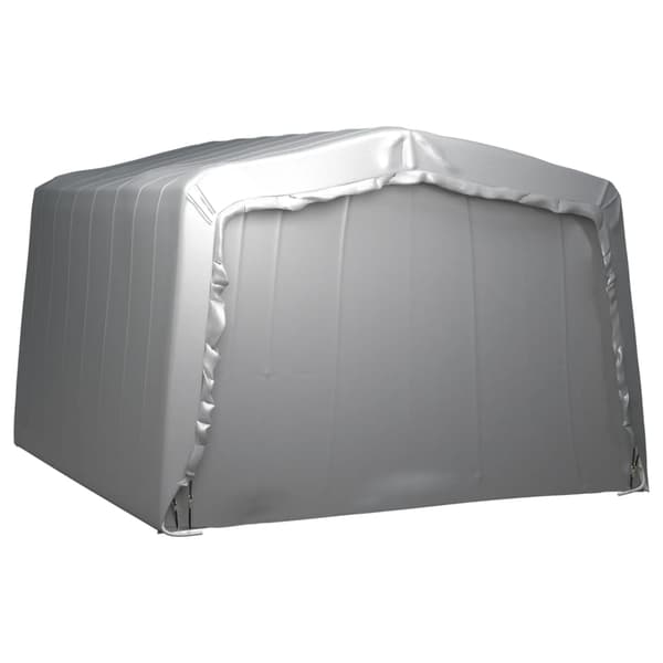 vidaXL Förvaringstält 370x370 cm stål grå grå