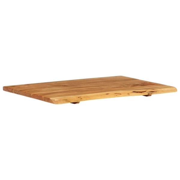 vidaXL Bänkskiva för badrum massivt akaciaträ 80x52x2,5 cm