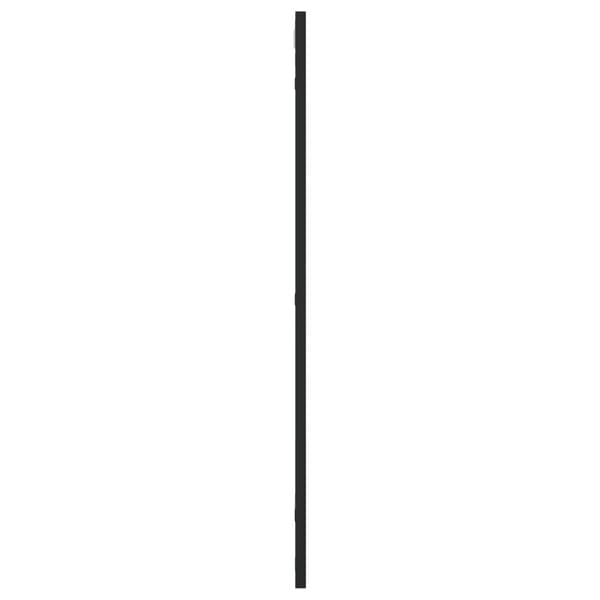 vidaXL Väggspegel svart 50x80 cm rektangulär järn Svart