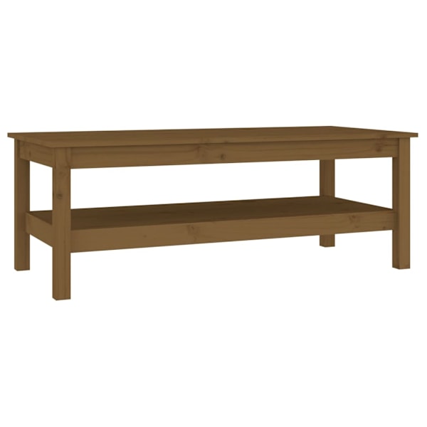 vidaXL Soffbord honungsbrun 110x50x40 cm massiv furu Brun