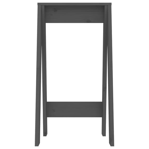 vidaXL Pallar 2 st grå 40x40x75 cm massiv furu Grå
