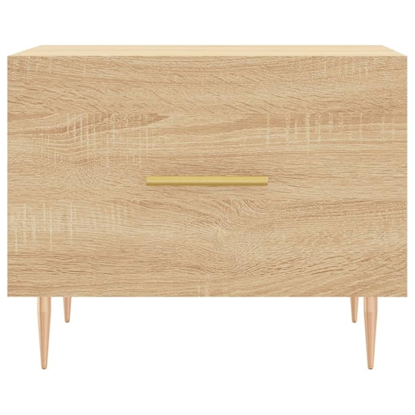 vidaXL Soffbord sonoma-ek 50x50x40 cm konstruerat trä Brun