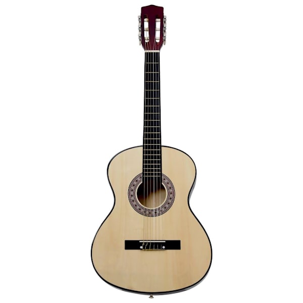 vidaXL Gitarr för nybörjare med fodral klassisk 4/4 39"