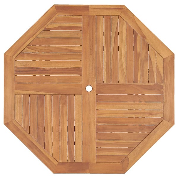 vidaXL Trädgårdsbord 110x110x75 cm massiv teak Brun