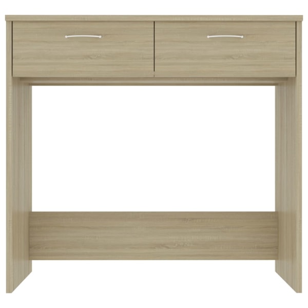 vidaXL Skrivbord sonoma-ek 80x40x75 cm konstruerat trä Brun