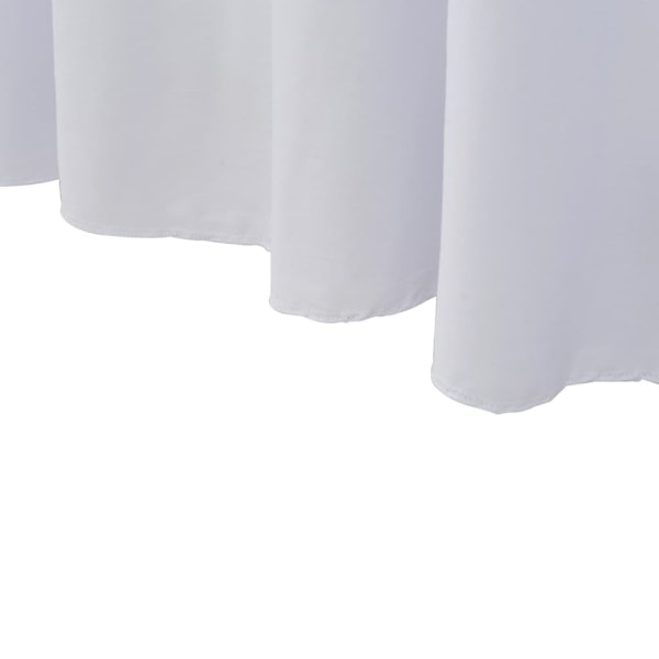 vidaXL Bordsöverdrag 2 st stretch golvlångt vit 120x60,5x74 cm Vit