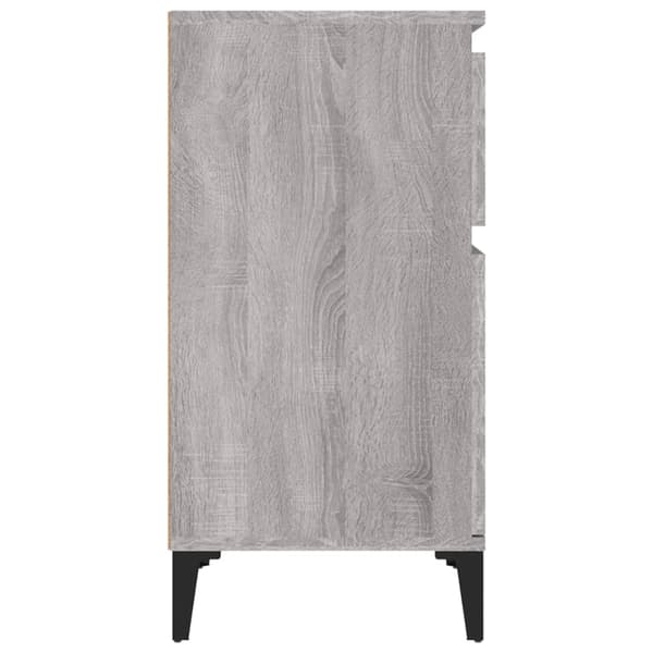 vidaXL Sängbord grå sonoma 40x35x70 cm Grå