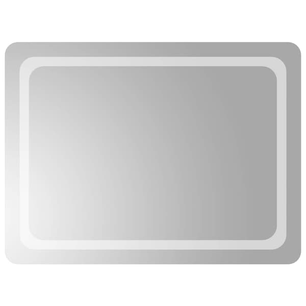 vidaXL Badrumsspegel LED 80x60 cm Transparent